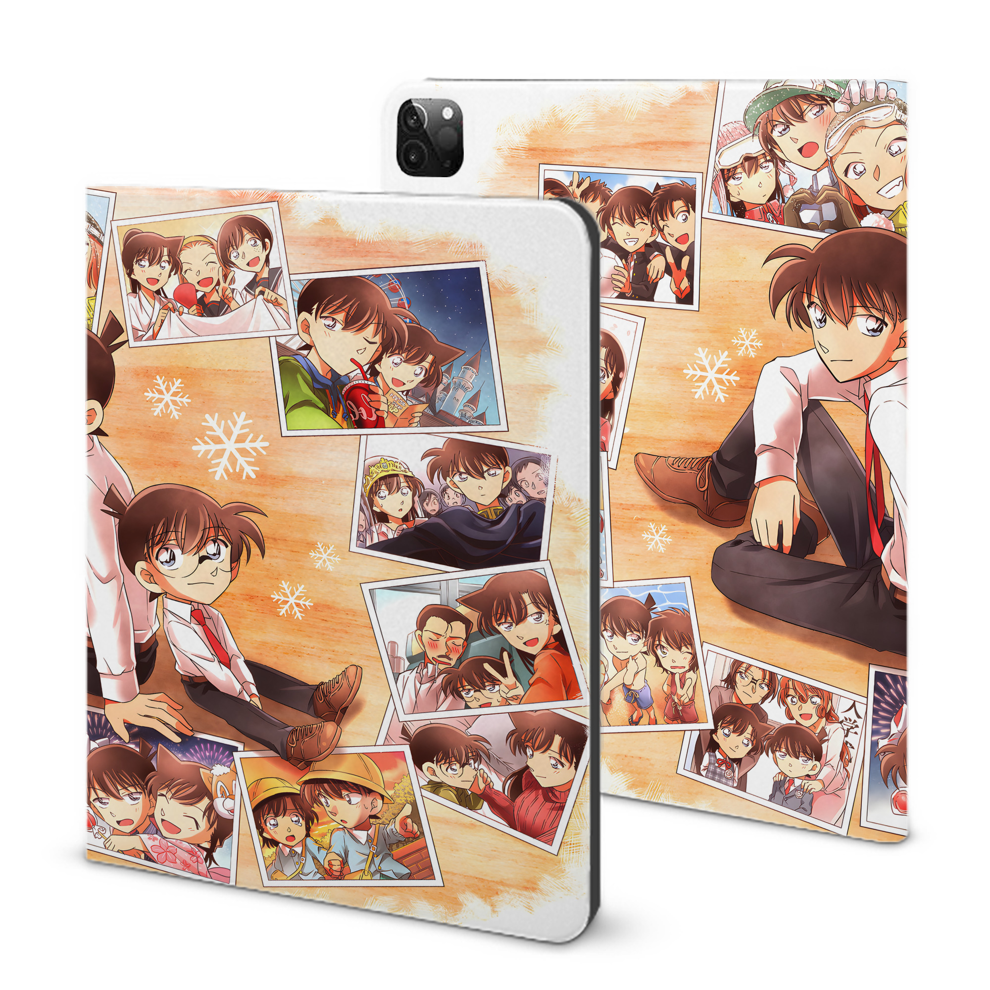 （画像用） 名探偵コナン Detective Conan IPadケース ペンホルダー付き ブックスタイルデザイン